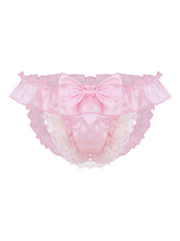 menaful Pink / M Men's Lace T Panty Thong